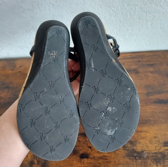 Lauren Ralph Lauren Reeta Cork Wedge Sandal 5-6 - Picture 8 of 11